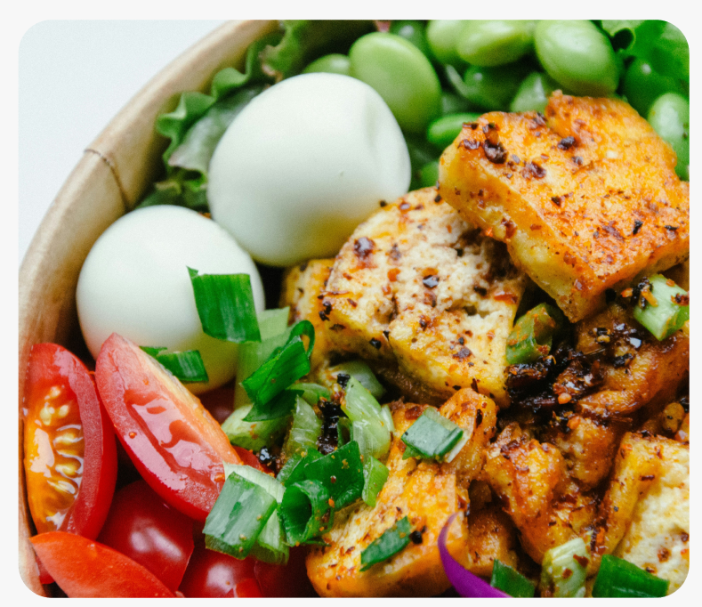 Miso Glazed Tofu Bowl
